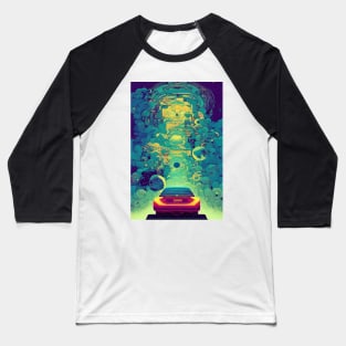 Driving to the Cosmic Gate Baseball T-Shirt